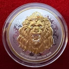 1 Troy Oz .9999 Silver 2020 Roaring Lion Coin- 24K Selective Gilding by SFS