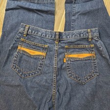 Vintage 1970s Women's Levi's Orange Tab A-Line Scoville Zipper Jeans 27" Waist