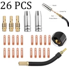 For Titanium Mig 140 170 Unlimited 200 64804 64805 64806 Mig Gun Parts Tips,26PK