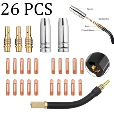 For Titanium Mig 140 170 Unlimited 200 64804 64805 64806 Mig Gun Parts Tips,26PK