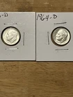 1963 - D and 1964 - D Uncirculated Roosevelt Dimes Beautiful Pair