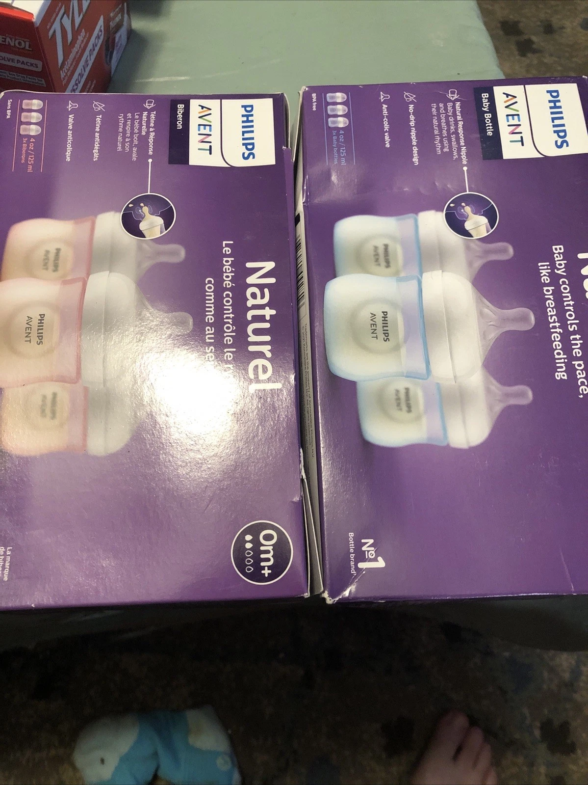 Philips Avent Natural Baby Bottle Natural Response Nipple 4oz 6 Bottles