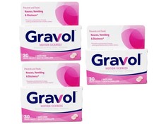 Gravol Motion Sickness Relief Prevention Travel Essentials 50 mg 30 Count 3 Pack