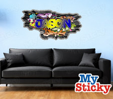 3D Graffiti Name Custom Personalized Wall Sticker DIY Room Decor Custom Wall Art
