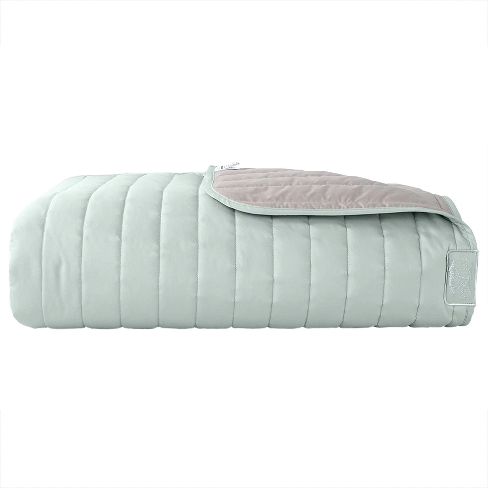 Bettüberwurf Tagesdecke Wendedecke - gesteppt mint/Taupe - Bild 3 von 4