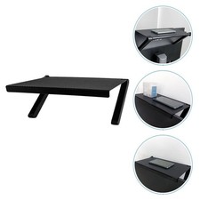 Black TV Screen Shelf Punch Free Storage Bracket for Home Television