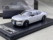 Rollin 1:64 Scale 2008 Silver Charger Police Muscle Car Model Diecast Display