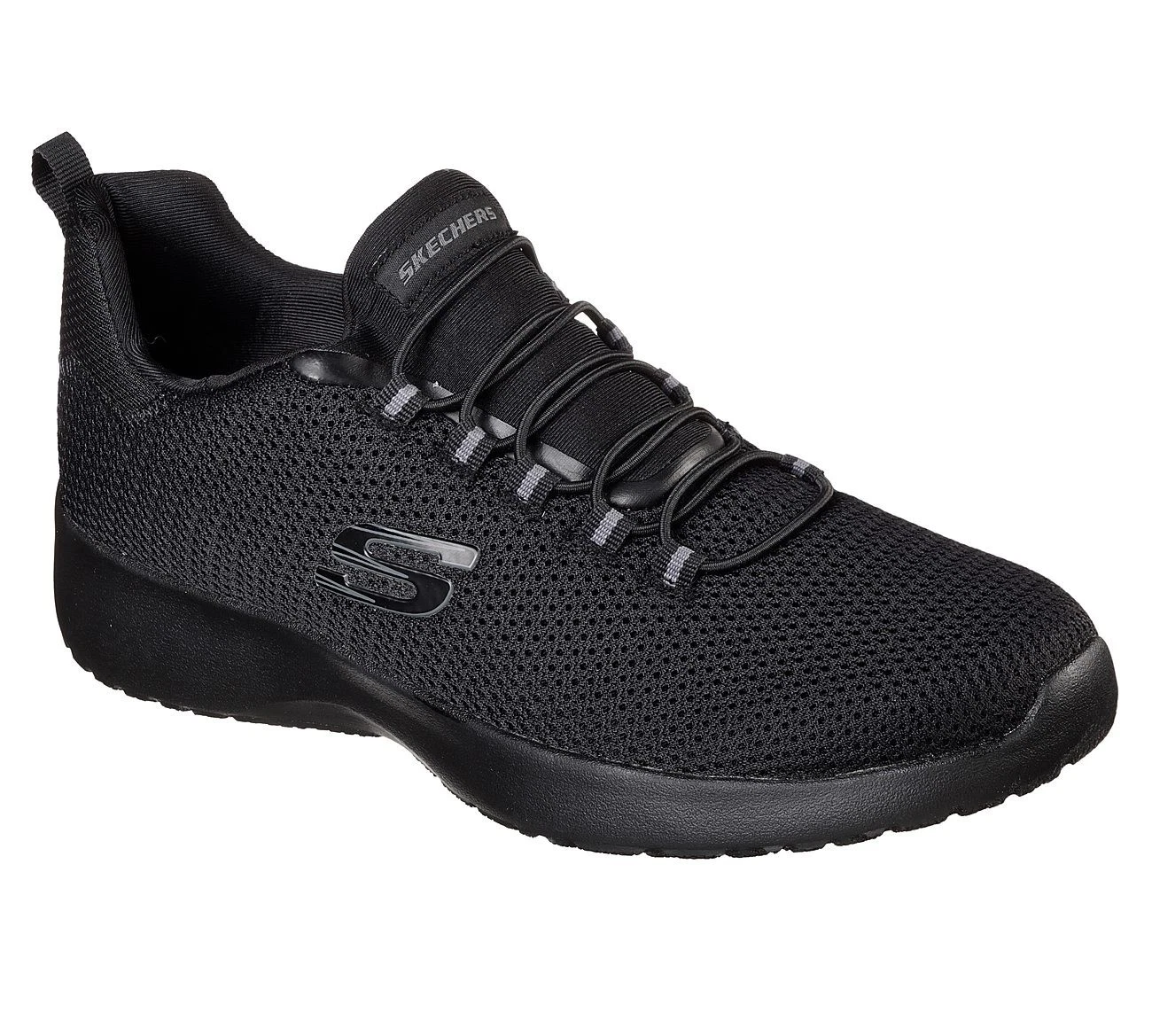 Skechers Dynamight Mens Black Slip On Comfort Memory Foam Trainers