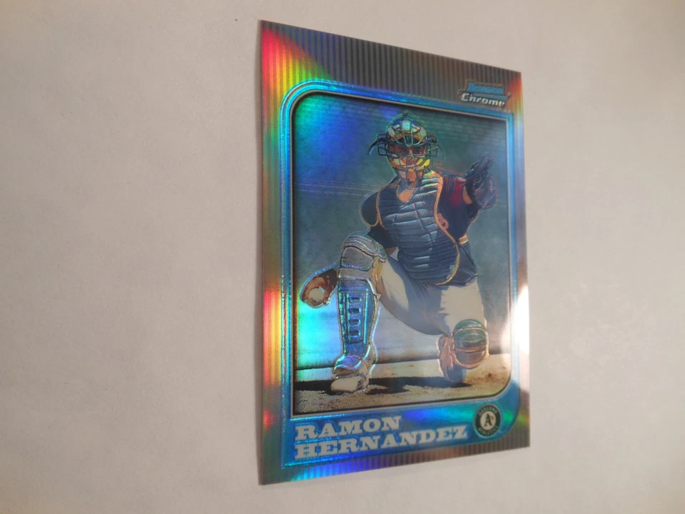 Bowman Chrome 1997 - Ramón Hernández #278 Rookie RC Refractor Foto 3 de 4