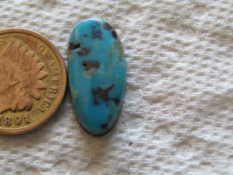 Chinese Hubei Redskin Turquoise Cab 7 carat Cabochon 