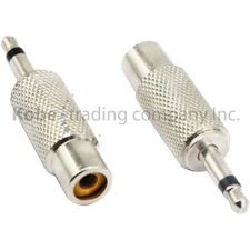 10 PACK Audio Adapter Metal 3.5mm Mono Plug to RCA Jack