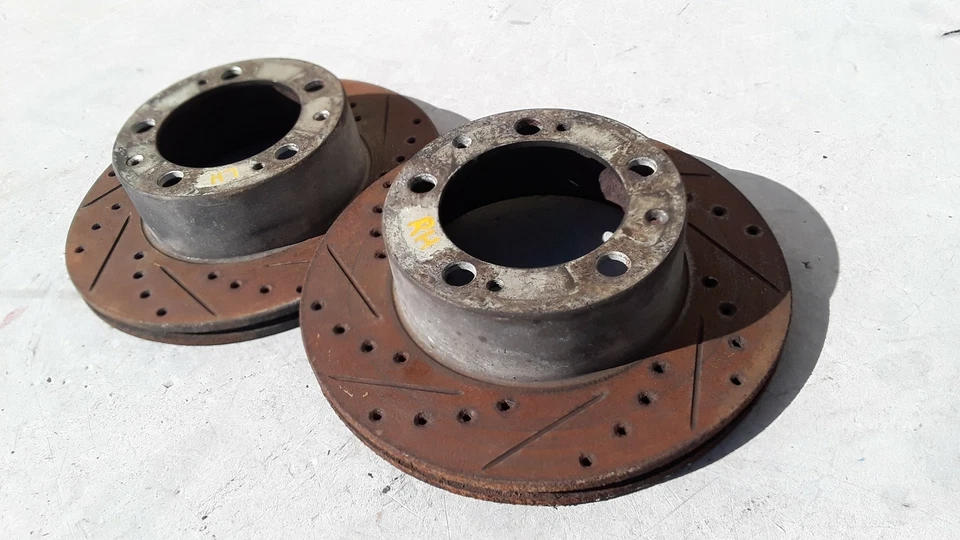 1986-1989 PORSCHE 944 FRONT LEFT & RIGHT SIDE BRAKE ROTOR VENTED DISC SET OEM - Image 2 of 4