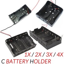 1x/2x/3x/4x Size D Battery Holder Case Storage Box with Wire Lead For PC1300 R20