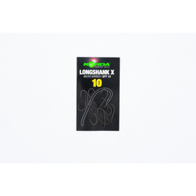 Korda Long Shank X Barbed Hooks