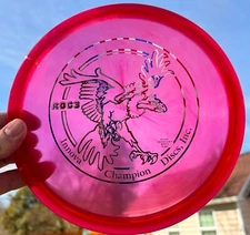 Flat Roc3 Big Bird Champion 180G Disc Golf Innova Swirls Red USA America  #3705