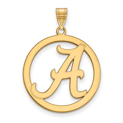 University of Alabama purpurrote Gezeiten Brief im offenen Kreis Anhänger vergoldet