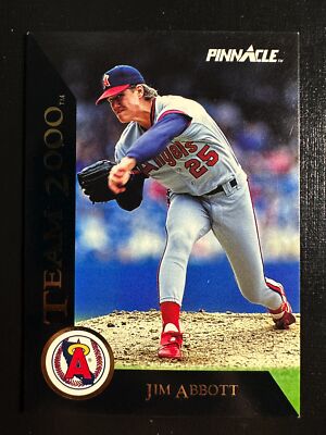 Jim Abbott 1992 Pinnacle Team 2000 Baseball Card California Angels