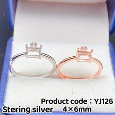 silver925 ring empty setting, blank setting silver ring