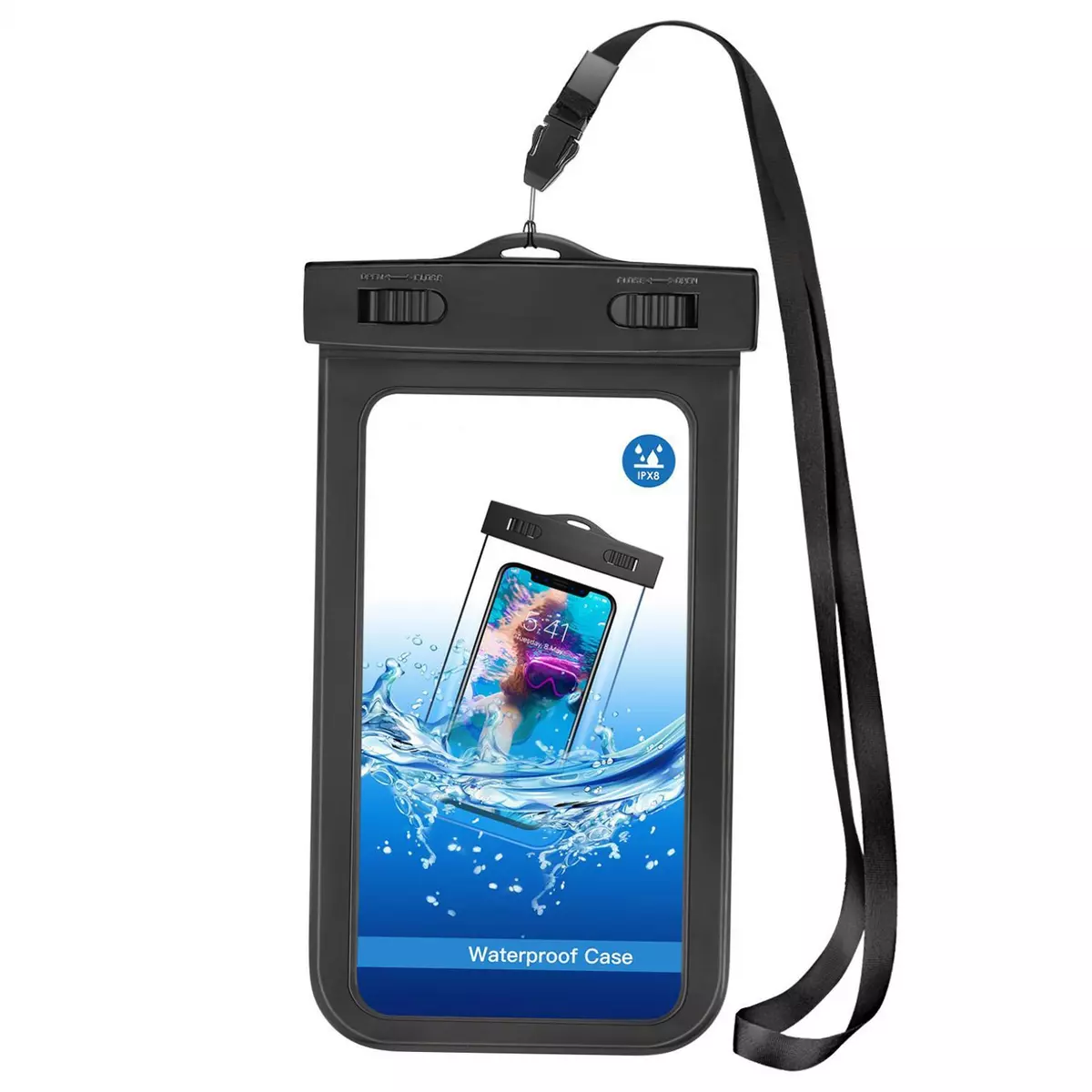 WATERPROOF CASE UNDERWATER BAG FLOATING COVER TOUCH SCREEN IPX8 POUCH for  PHONES