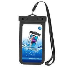 WATERPROOF CASE UNDERWATER BAG FLOATING COVER TOUCH SCREEN IPX8 POUCH for PHONES