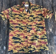 Men's Vintage BODEROUX Hawaiian Shirt Made in USA Tropical Fish Design