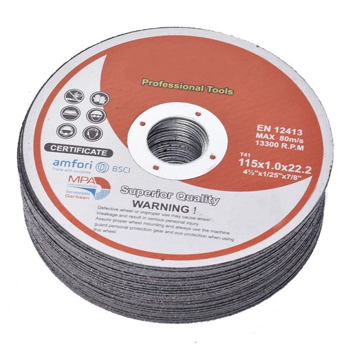 4.5"x.040"x7/8" Cut-off Wheel - Metal & Stainless Steel Cutting Discs 100 Pack - Picture 4 of 7