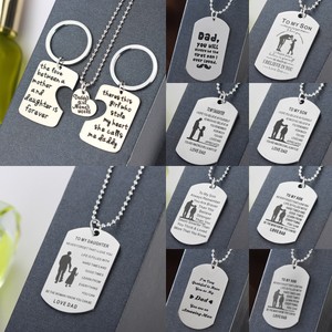 father son necklace pendants