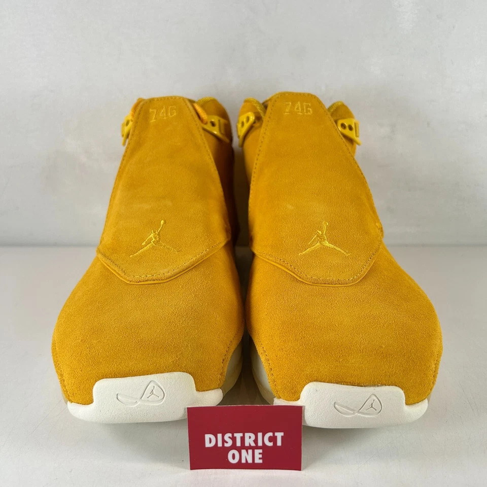 Air Jordan 18 Retro Amarillo Gamuza Ocre - Talla 10.5 - AA2494 701 Foto 2 de 4