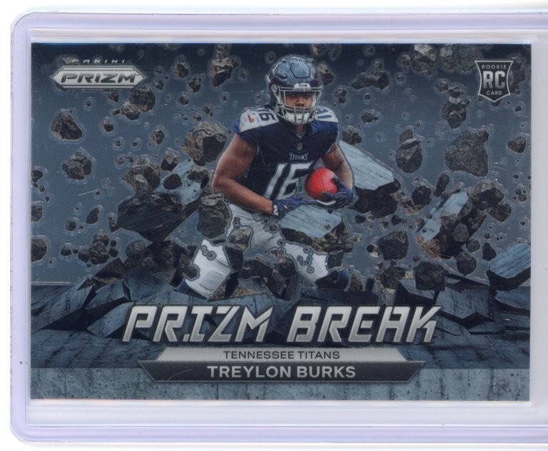 2022 Panini Prizm Treylon Burks Prizm Break Rookie Insert Titans RC #PB-9
