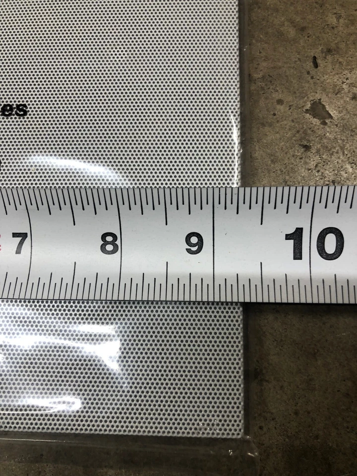 DOS (2) CUBIERTAS DE REJILLA DE ALTAVOZ BLANCAS CUADRADAS GENUINAS KLIPSCH 9.5" (9.25") CON LOGO Foto 3 de 4