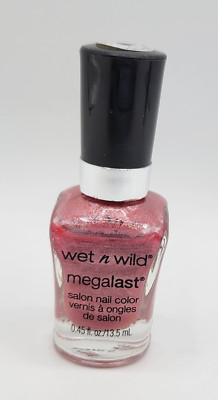 wet n wild Megalast Nail Polish Color, Just Picked (Pink Shimmer) D258A, 0.45 oz
