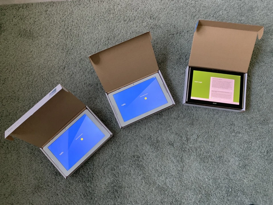 # SET 3x Tablet Acer Iconia One 10 2x B3-A30 + B3-A40 in OVP # - Bild 3 von 4