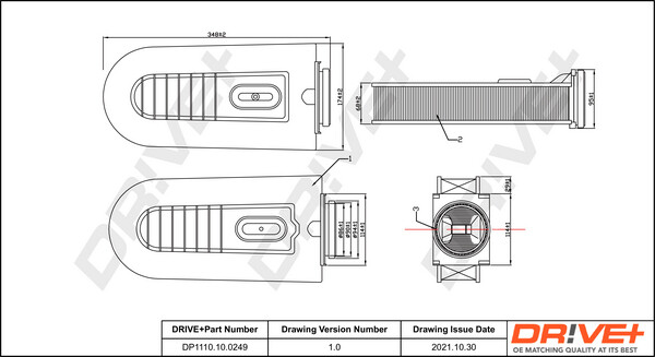 Dr!ve+ Luftfilter Filtereinsatz FüR Mercedes-Benz C-Klasse T-Model Glk-Klasse-image