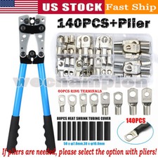 140x Lug with Cable Lug Crimper Terminal Plie...