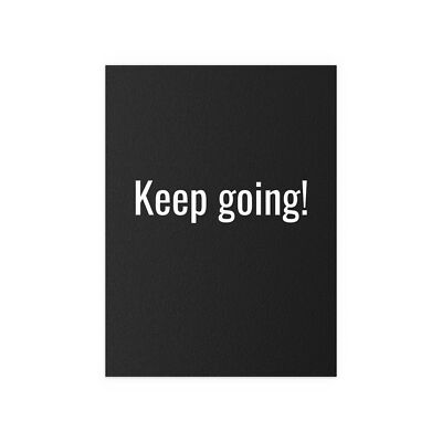 Keep Going Motivational Wall Art, Inspirational Quote Poster for Office, Gym