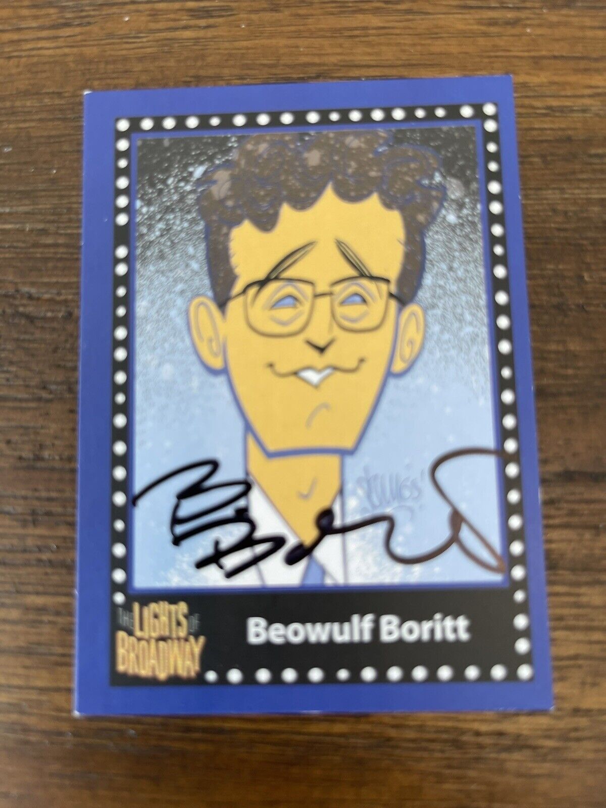 Lights of Broadway Beowulf Boritt -  SIGNED - Autumn 2016 Trading Card
