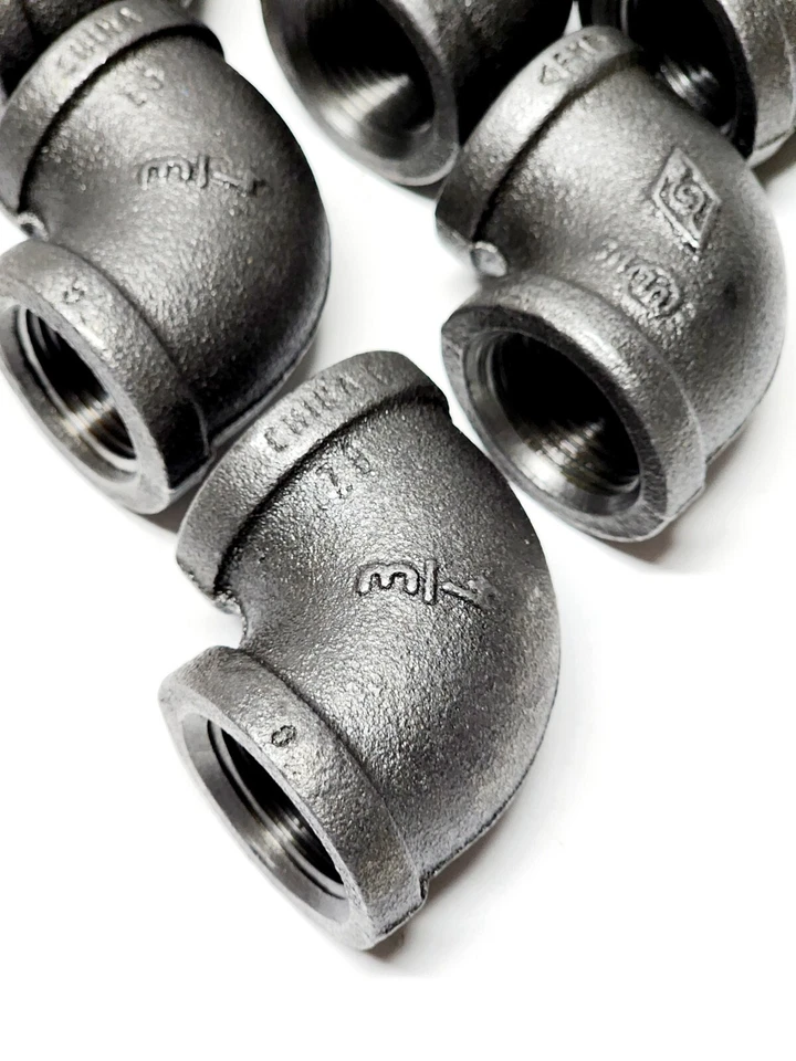 Wolverine Brass Pro Series 90 Degree Elbow Black 3/4" FIP 55179 (10 Pack) - Image 2 of 2