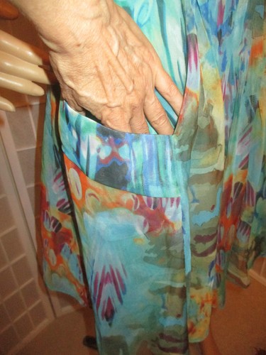 Miss Sixty sleeveless watercolor abstract print night out dress - Picture 6 of 13