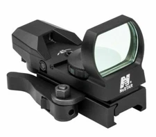 NcSTAR 4-Reticle Blue Dot Reflex Sight w/ Quick Release Mount Picatinny BLK