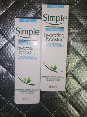 Simple Sensitive Skin Experts Water Boost Hydrating Booster Primer Lot Of 2