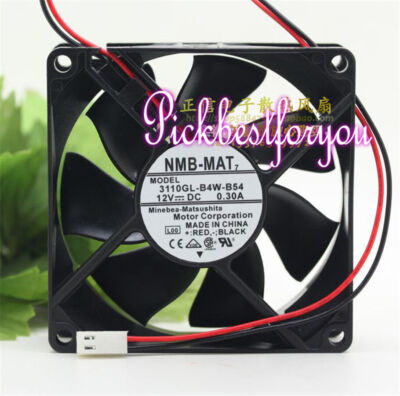 NMB-MAT 3110GL-B4W-B54 fan 12V 0.30A 80*80*25mm 2pin  #E1