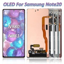 For Samsung Galaxy Note 20 OLED Display LCD Touch Screen Replacement Frame 4G/5G