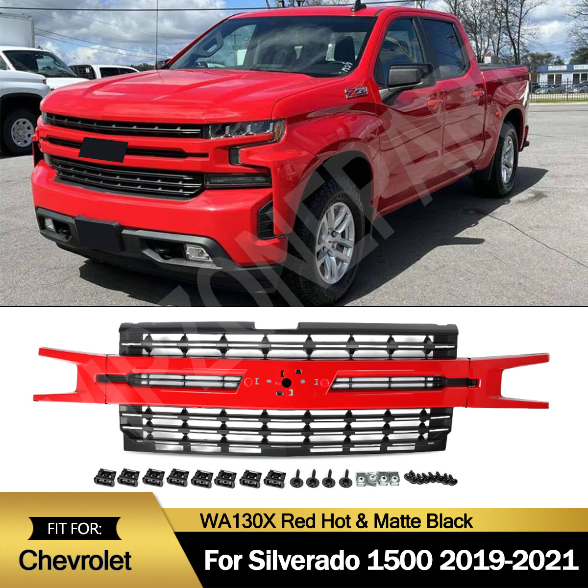 Grille Kit | Chevrolet Silverado 1500 RST 2021 Grille Kit | Chevrolet Silverado 1500 RST 2021
