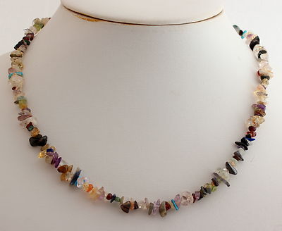  Edelsteinensplitter Kette splitter kette Natur edelstein multi - DISCO MIX, 