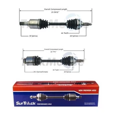 For Mazda 6 03-04 3.0L V6 FWD Pair of Front CV Joint Axle Shafts SurTrack Set