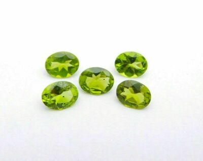Natural Green Peridot 4*3mm Oval Cut Loose Gemstone for sale 5-100 pieces 