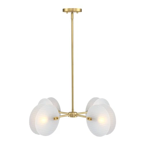 Designers Fountain D311C-4CH Sky Fall 4 Light 28"W Chandelier - Gold - Picture 4 of 6
