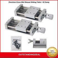   Cross Mini Binario Tavolo Scorrevole Manuale Piattaforma Asse X/Y + Morsetto B *wq