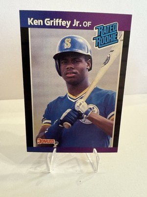 1988 Donruss Leaf George (Ken) Kenneth Griffey Jr. Rated Rookie Seattle Mariners