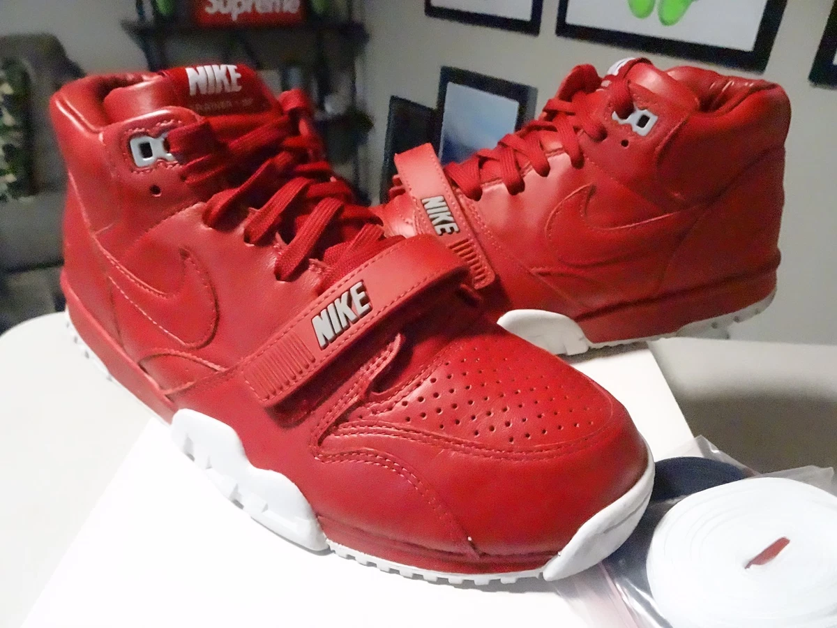 Fragment Design x Nike Air Trainer 1 SP Mid Gym Red for Sale